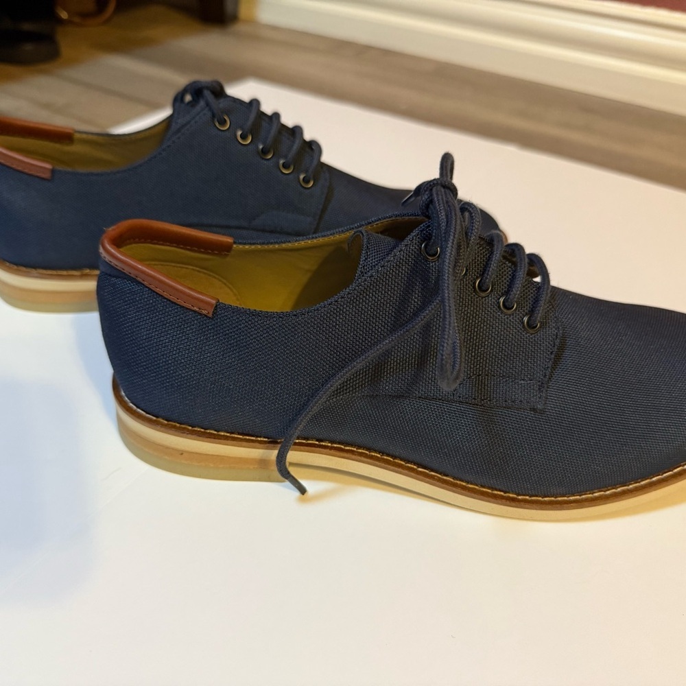 Calvin Klein Men's Navy Shoes Size 8 Adeso Oxford - Picture 3 of 6